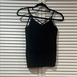 Elegant Black Strappy Women's Top